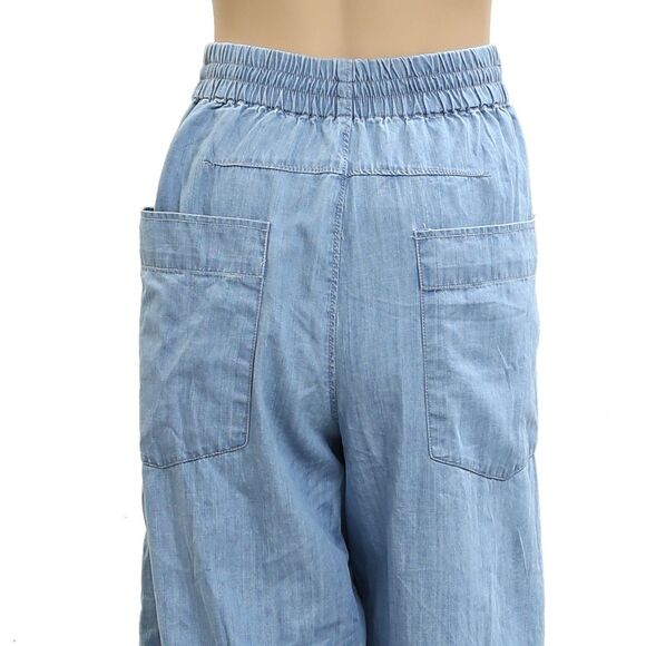 Free People Castaway Slouchy Pull-On Jeans Pants Wide Leg Cotton S NEW 283248 - Picture 8 of 8